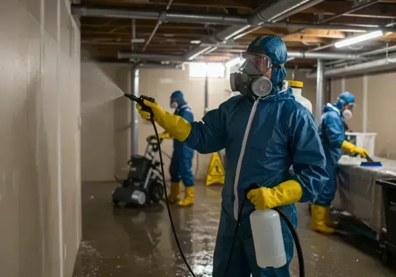 Basement Sanitization and Antimicrobial Treatment process in Benjamin, UT